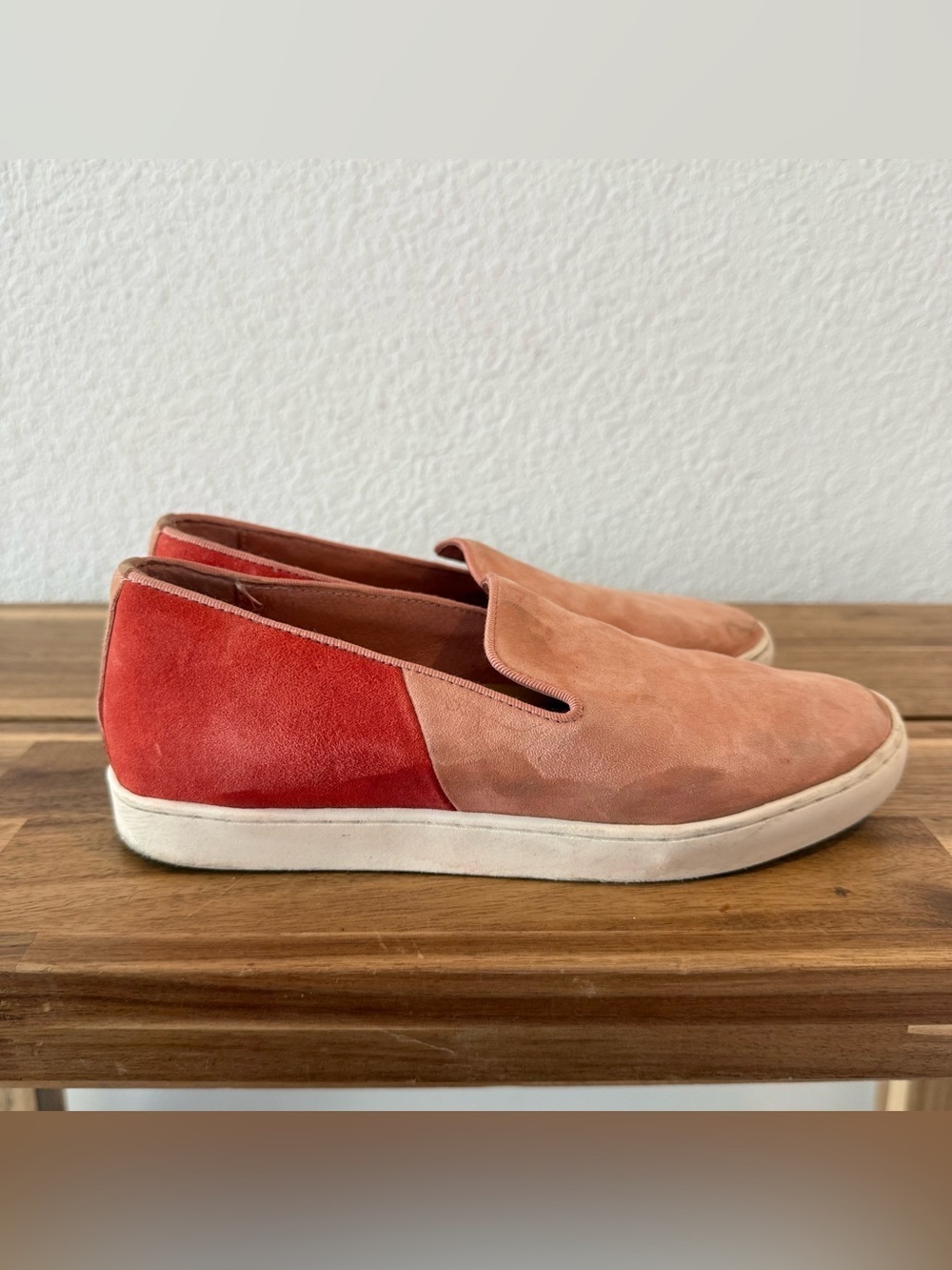 Birdies- Swift Two Toned Suede Slip On Sneakers - Size 5